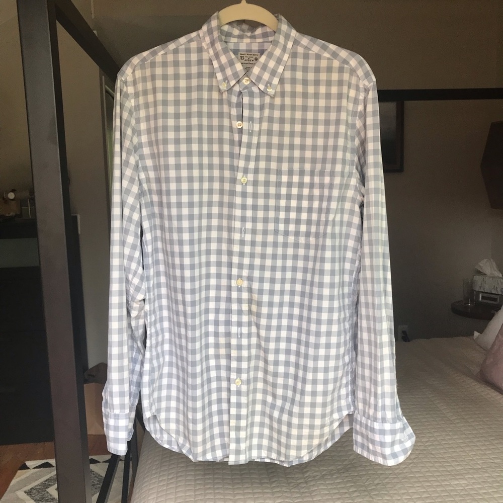 J. Crew gingham button-down shirt - USED